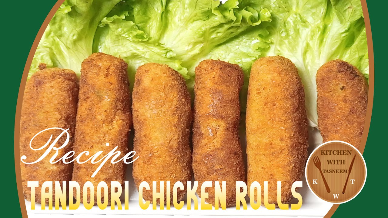 Tandoori chicken roll recipe | how to make chicken tandoori roll by Kitchen with Tasneem