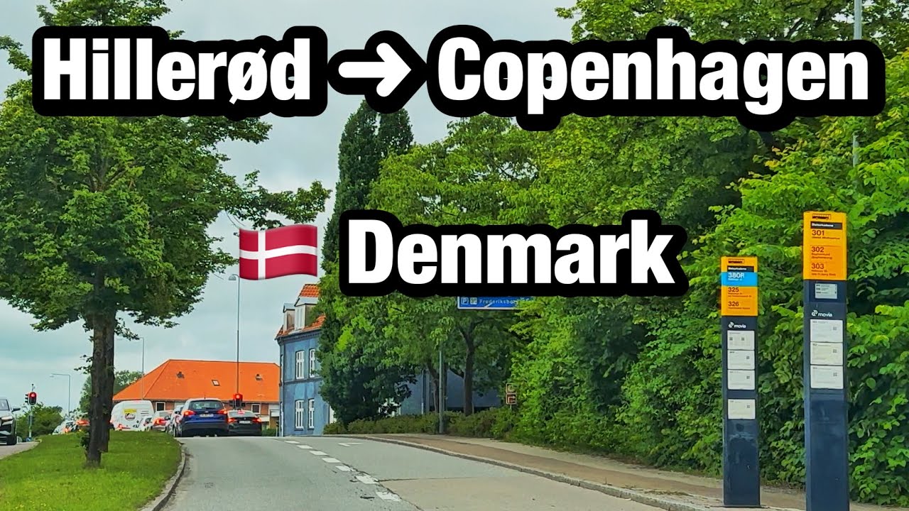 Driving from Hillerød to Copenhagen 🇩🇰 | Scenic Route to Denmark’s Capital City 4K