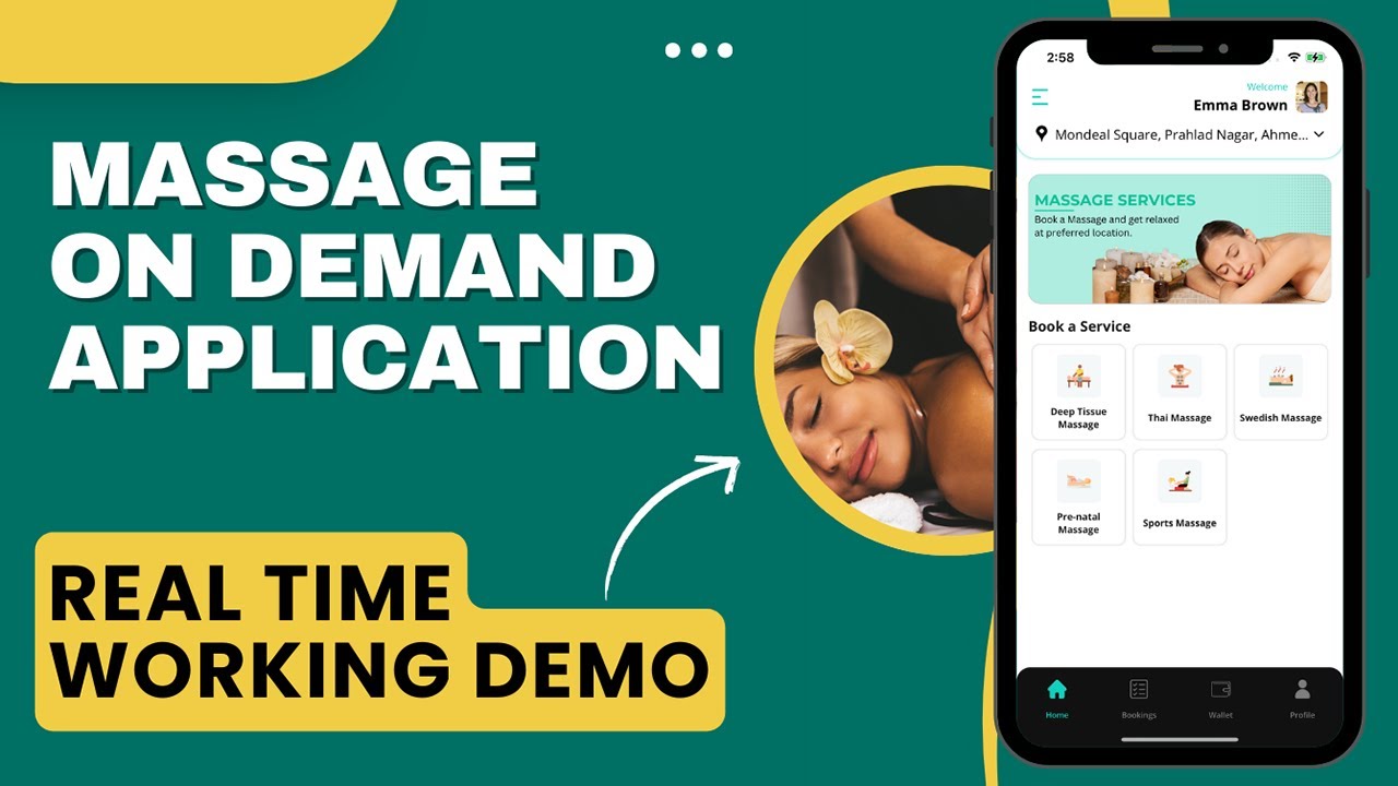 Massage On Demand App Live App Demo