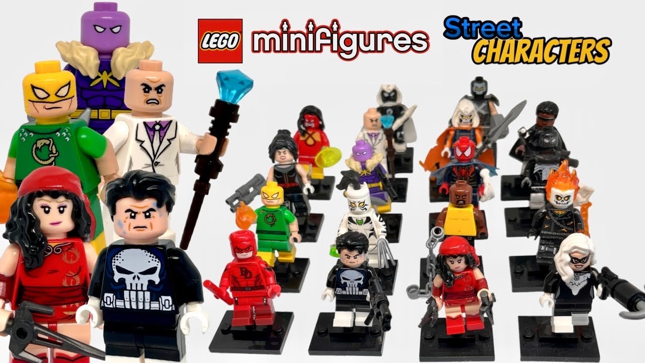 Lego marvel street characters collectible minifigure series