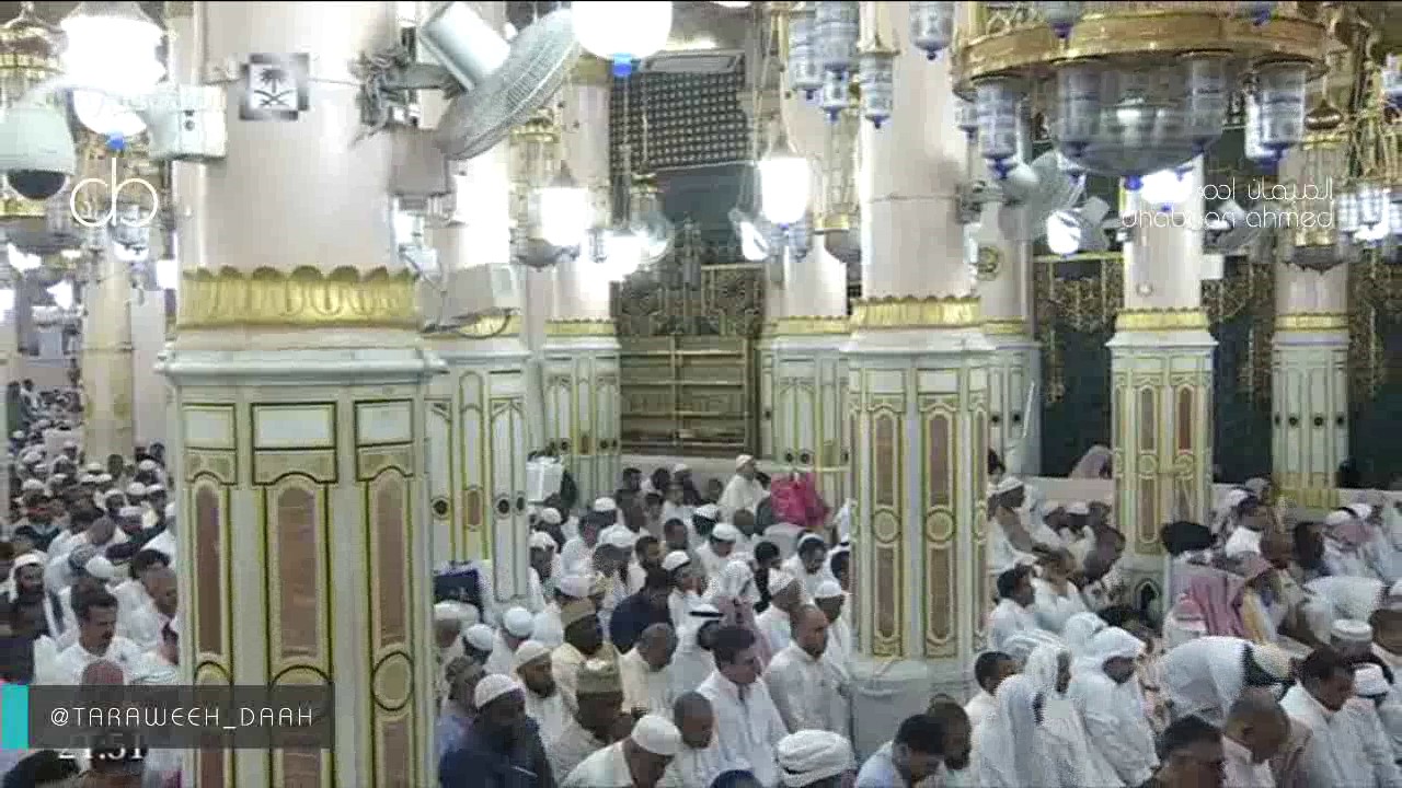 صلاة التراويح للشيخان خالد المهنا و محمد خليل قارئ من المسجد النبوي ليلة 20 رمضان 1438