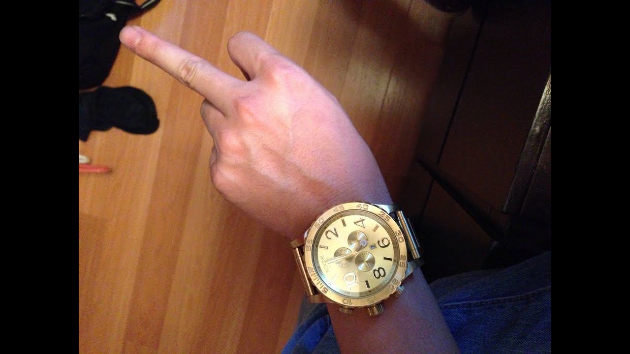 Nixon 51-30 all gold watch