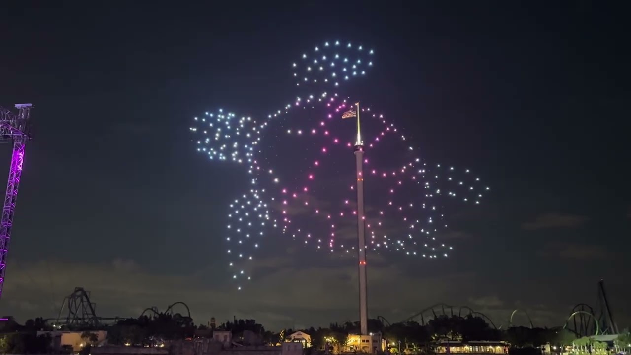 Seaworld Orlando’s new drone show and fireworks 6/22/25
