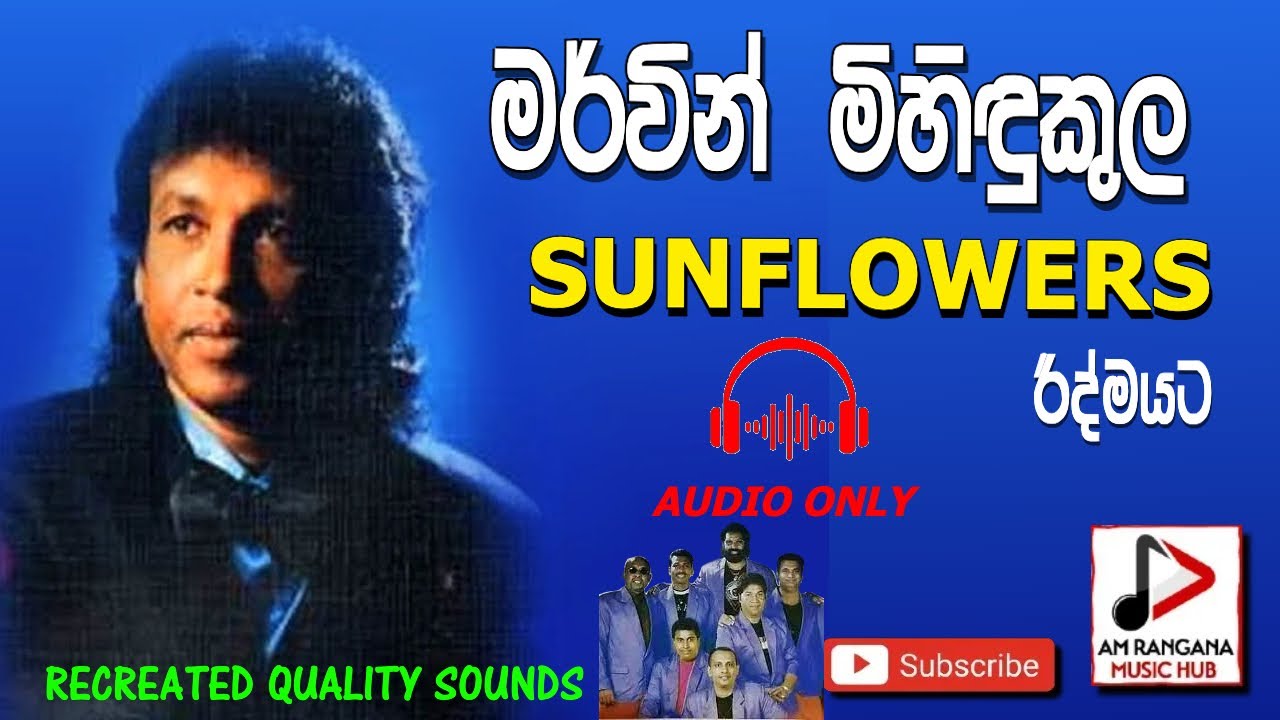 SUNFLOWER WITH MERVIN MIHINDUKULA LIVE SHOW AUDIO පැරණි සන්ෆ්ලවර්ස් RECREATED QUALITY SOUNDS
