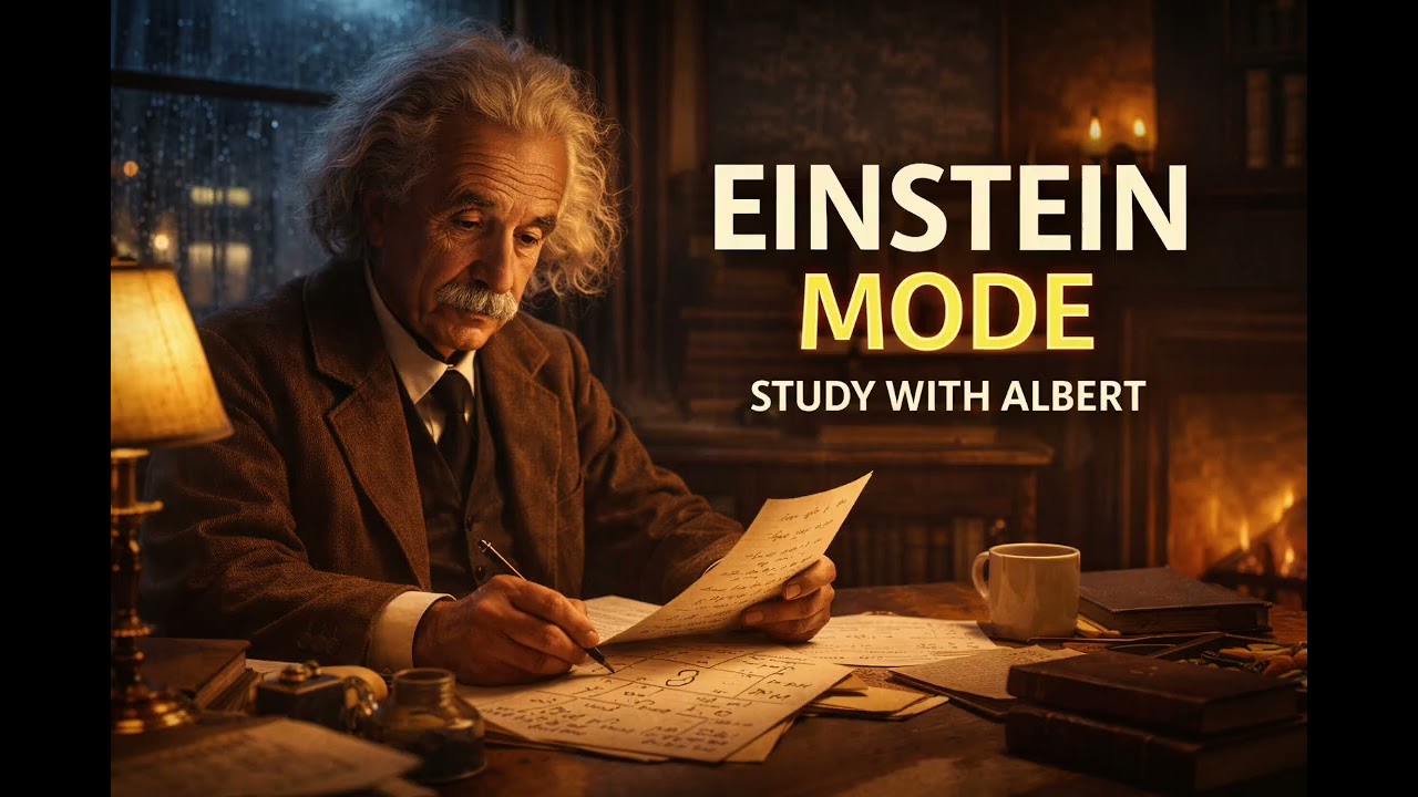 Study With Albert Einstein 🧠 1920s Office Ambience for Deep Focus (3 Hours)