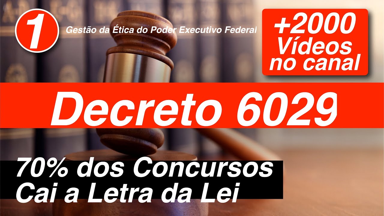 Decreto 6029   art  1 a 10 - Gestão da Ética do Poder Executivo Federal
