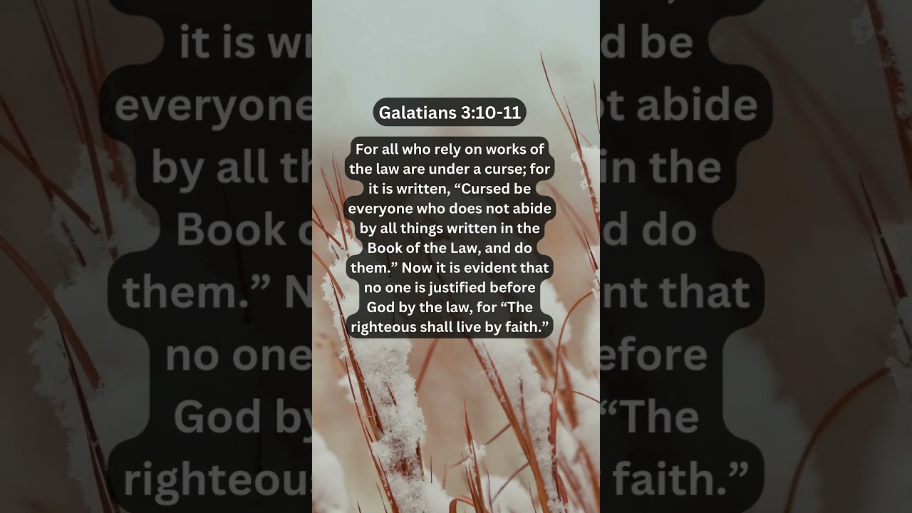 Jesus Saves | Galatians 3:10-11 Daily Bible Verse