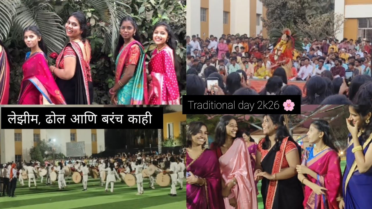 Traditional day 2k26🌸#dailyvlog #vlog#food #collegelife#love#traditional #friends #shortvideo#dance 