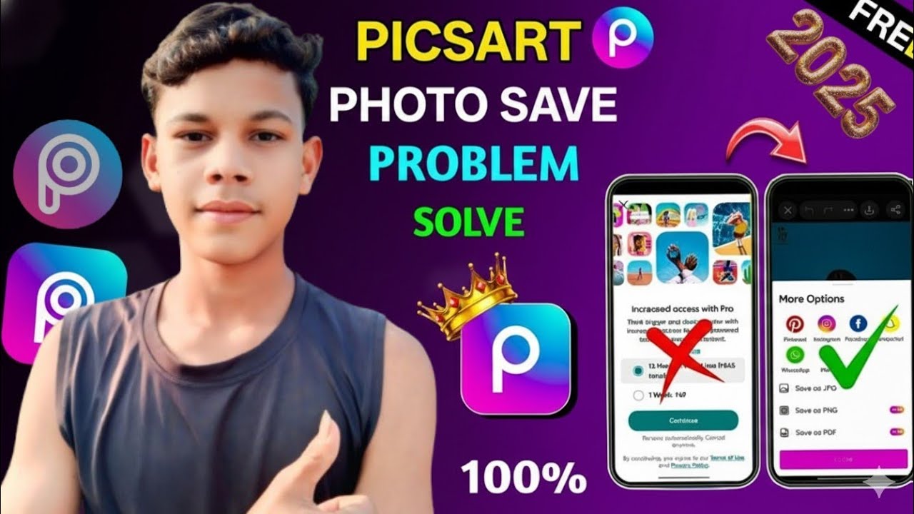 PicsArt photo problem solve 2025 | How To make YouTube PicsArt problem solution theek Karen 👈