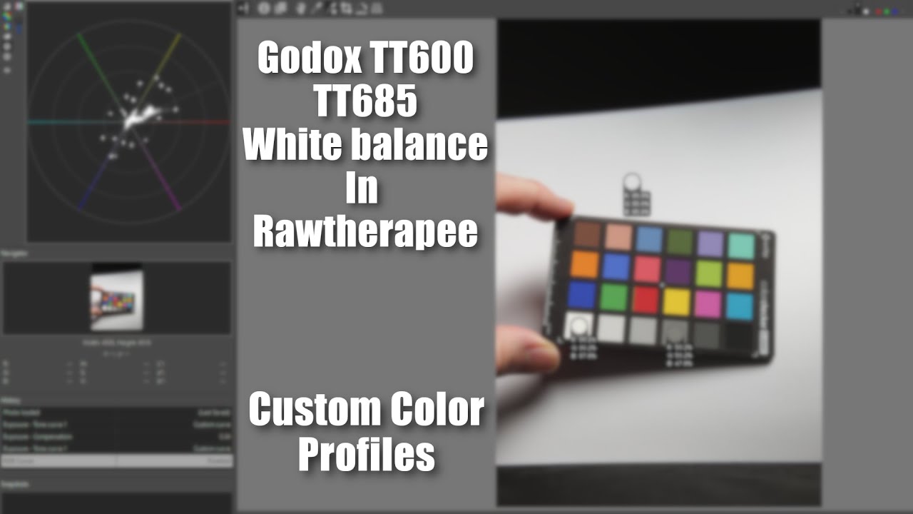 Rawtherapee white balance. Two different flash models