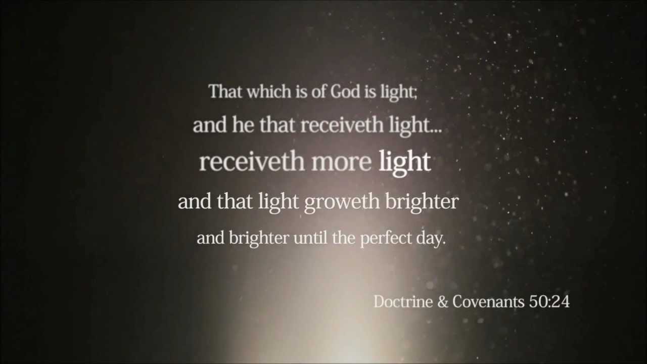 Patterns of Light by Elder Bednar. ALL 3 PARTS: What is Light, Discerning Light, Power of Revelation