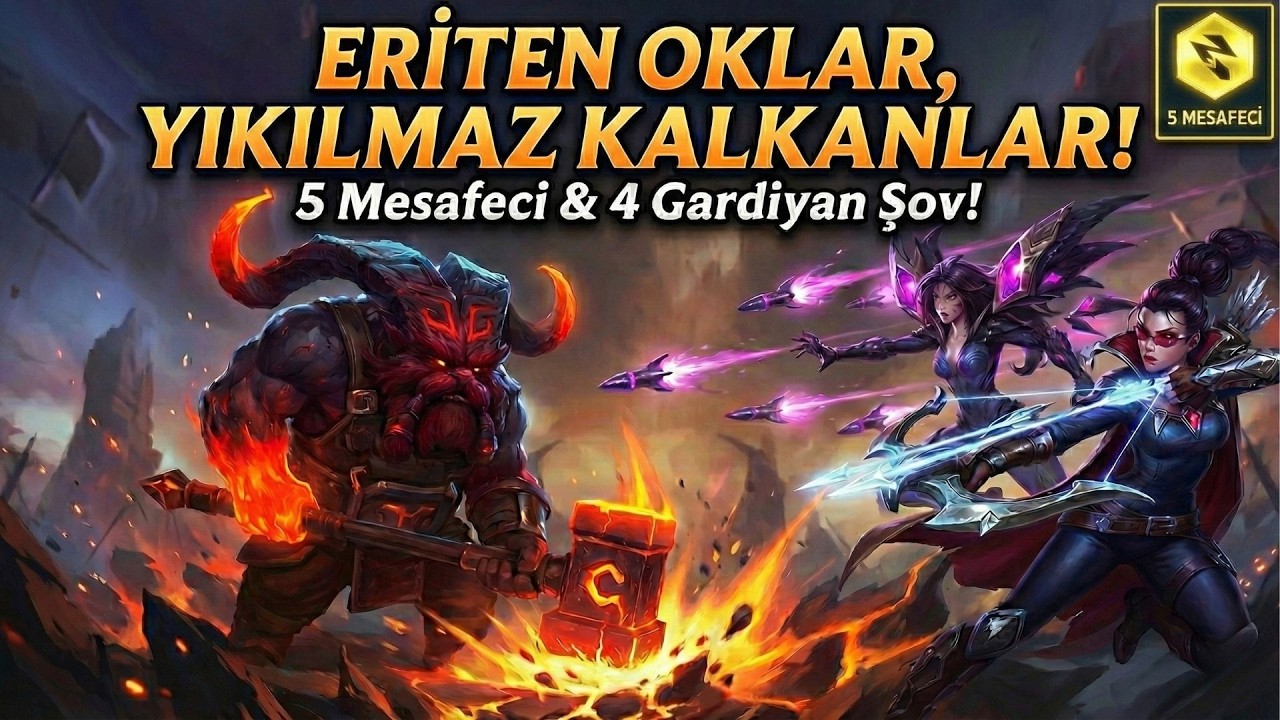 ERİTEN OKLAR, YIKILMAZ KALKANLAR!  5 Mesafeci & 4 Gardiyan Şov! l TFT-Set16