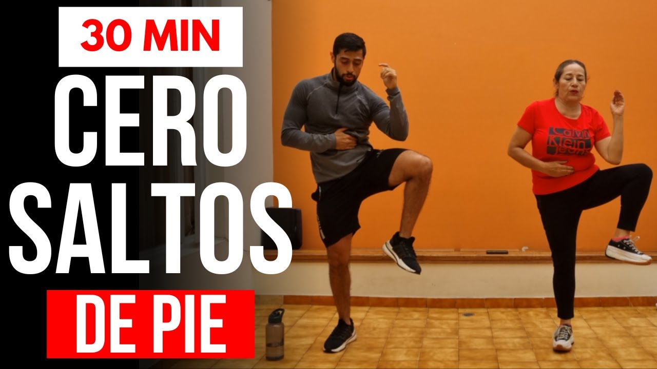 cardio abdomen y cintura totalmente de pie 🔥 caminata en casa sin saltos y sin impacto