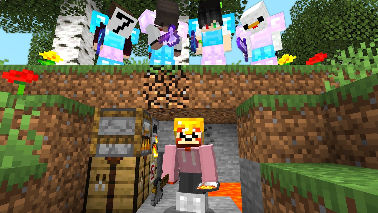 Minecraft Speedrunner VS 4 Hunters FINALE REMATCH