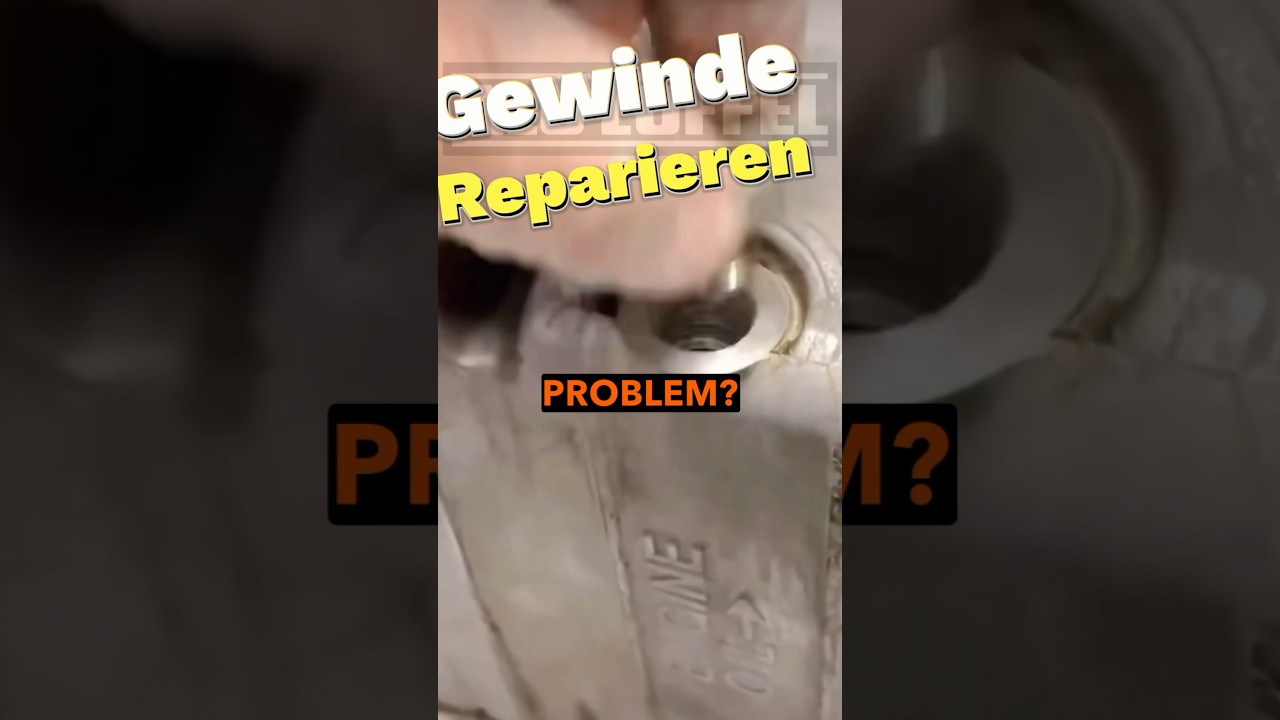 Hast du das gewusst? &Ouml;l Wanne reparieren / Schwei&szlig;en Gewinde neu machen &ouml;lablass Schraube