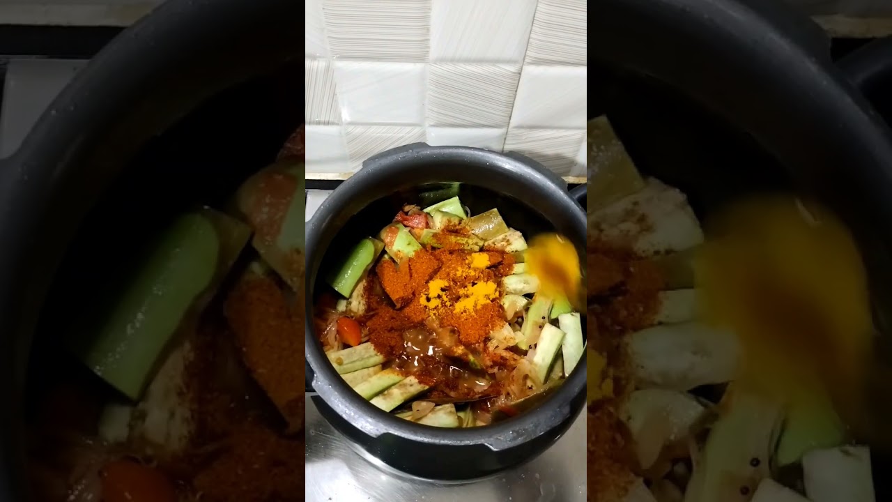 vangibath in pressure cooker #shorts #youtube