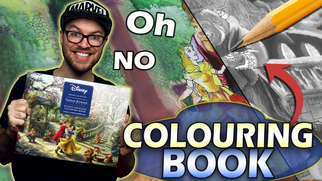 Professional Artist Colors a 'CHILDRENS' Coloring Book..? | BEAUTY AND THE BEAST