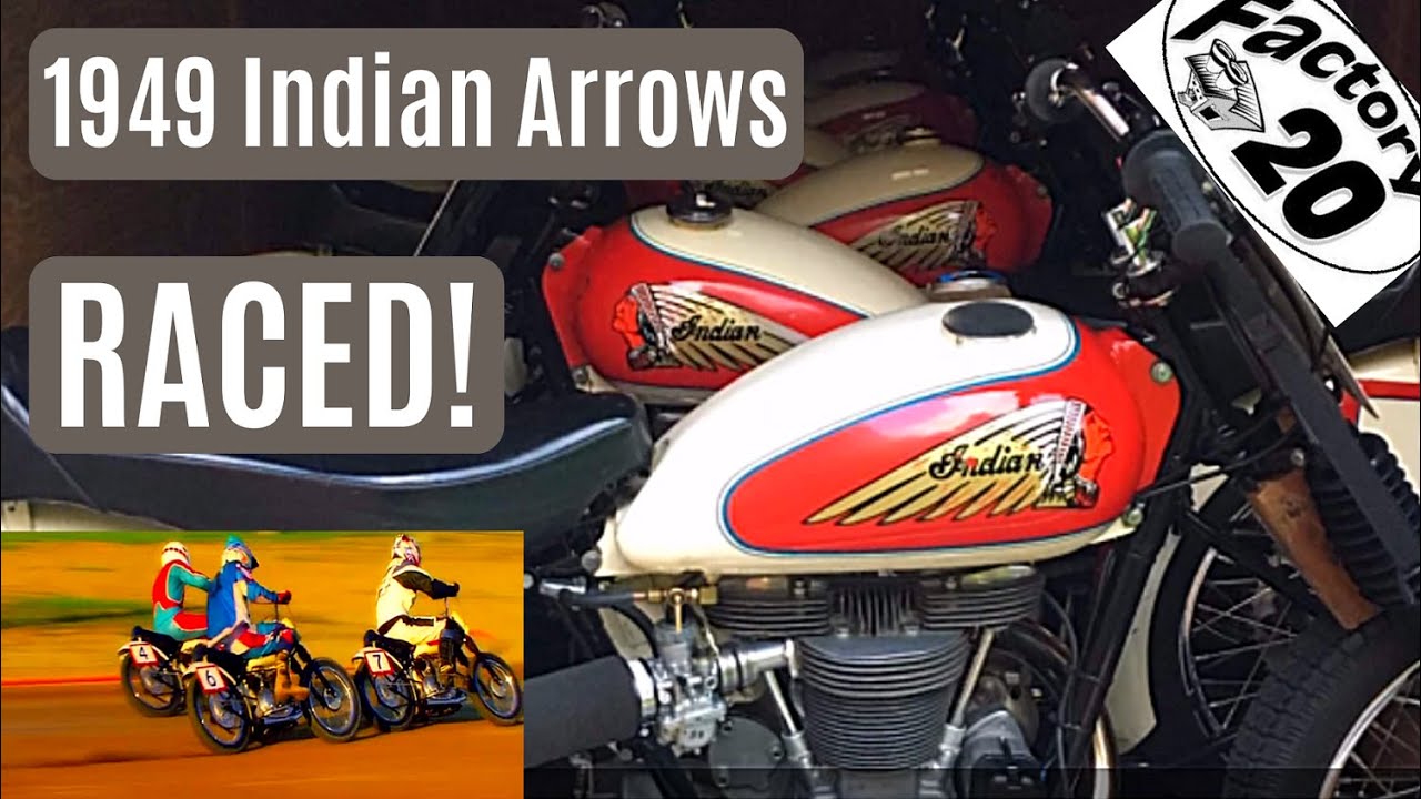 1949 Indian Arrow Flattrackers Raced! 7 of Them!