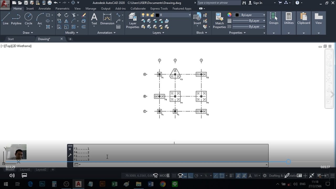 AUTO CAD 2020 BCOUNT INSERTBLOCK CREATEBLOCK