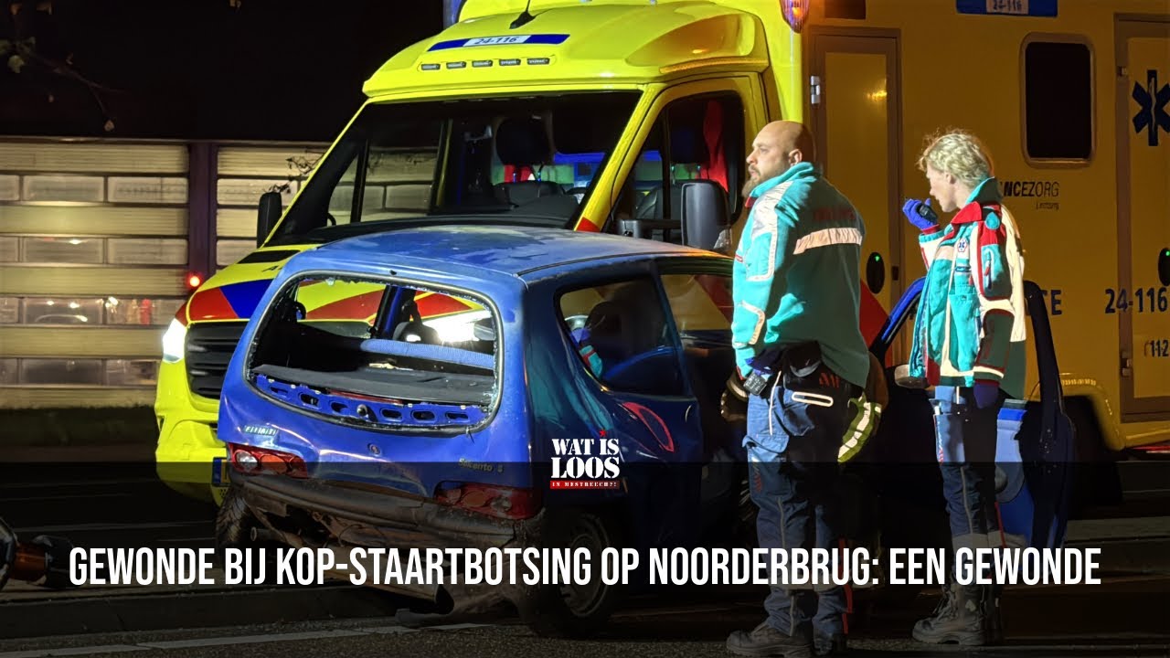 GEWONDE BIJ KOP-STAARTBOTSING OP NOORDERBRUG: EEN GEWONDE