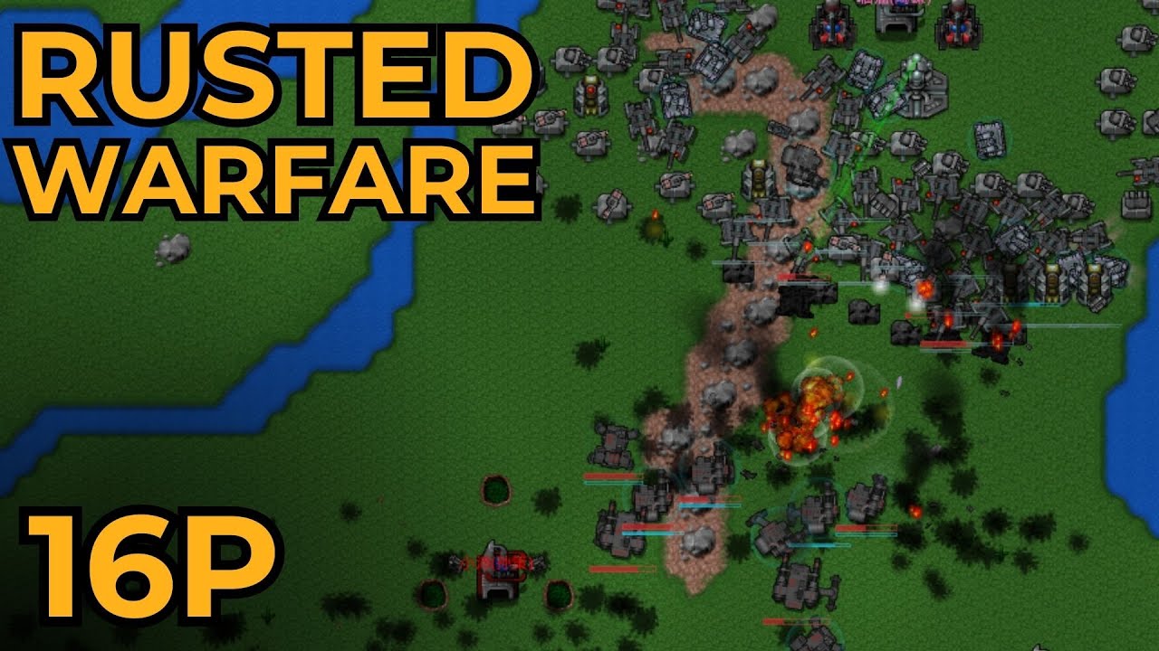 Кастомный FFA На 16P! | Rusted Warfare - RTS