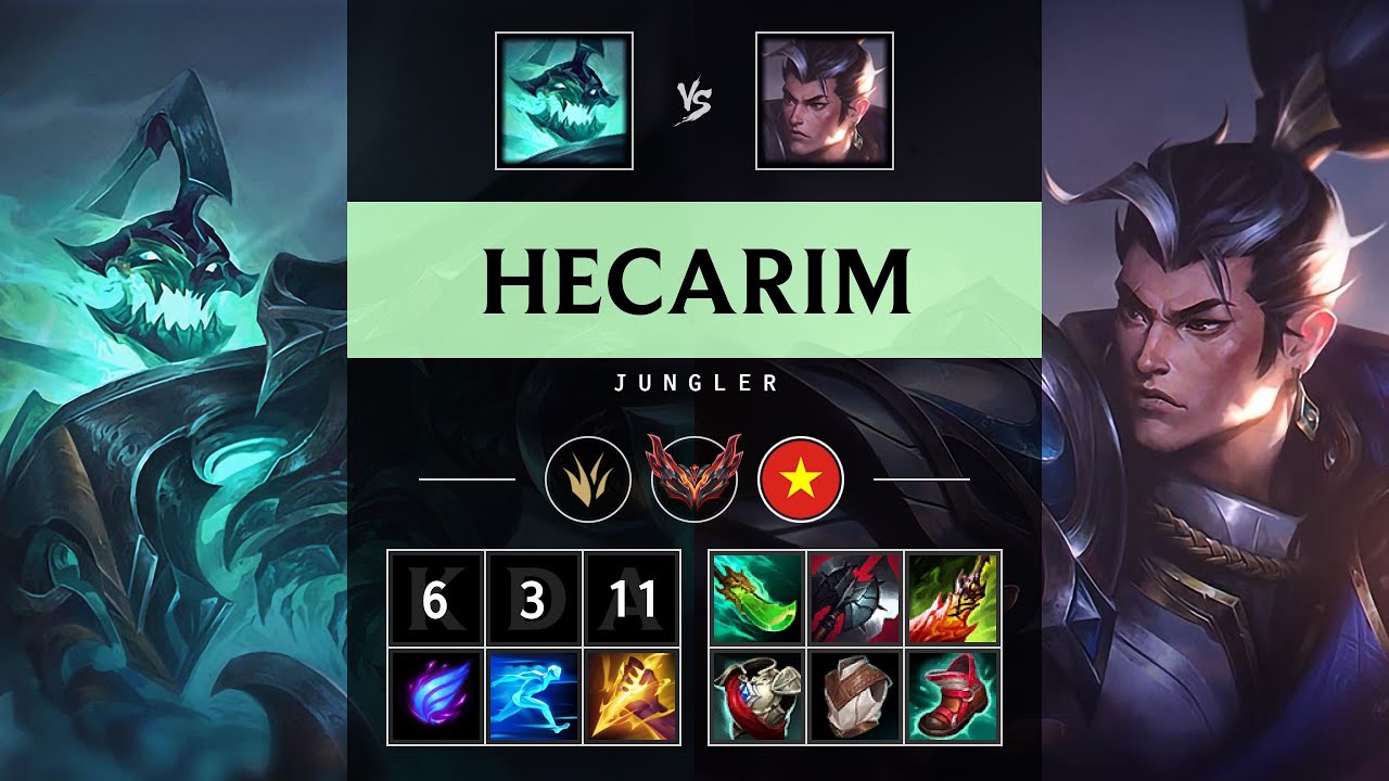 Hecarim Jungle vs Xin Zhao - VN Grandmaster Patch 25.20