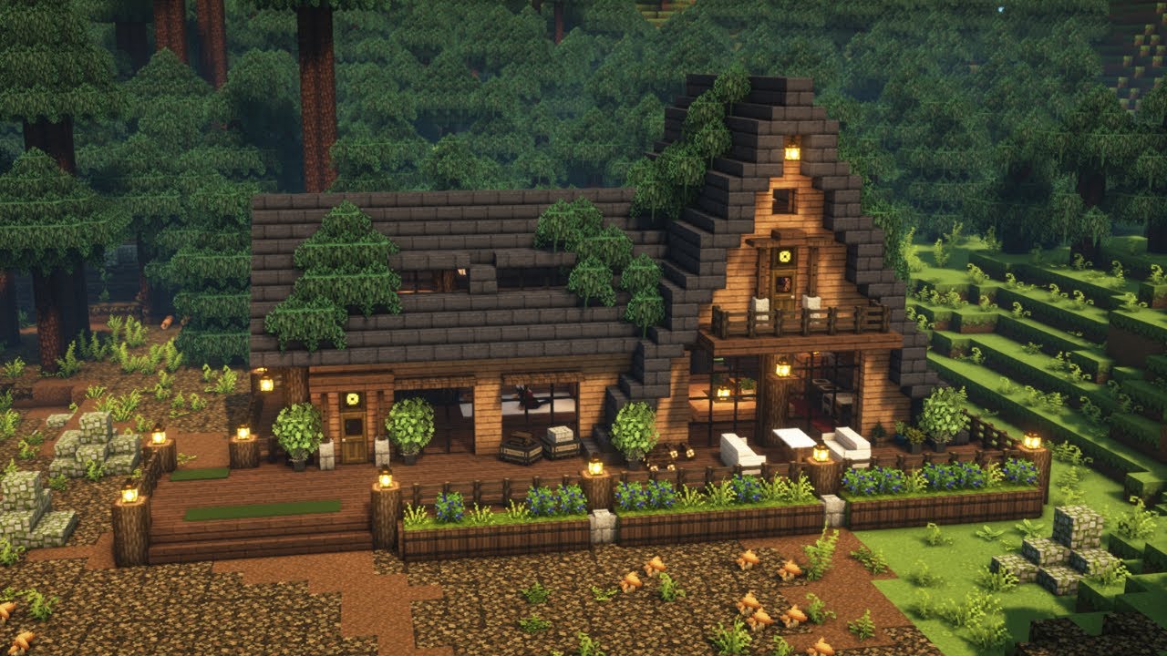 [Minecraft] 🌲✨ Aesthetic Cottage Tutorial / Mizuno's 16 Craft Resource Pack