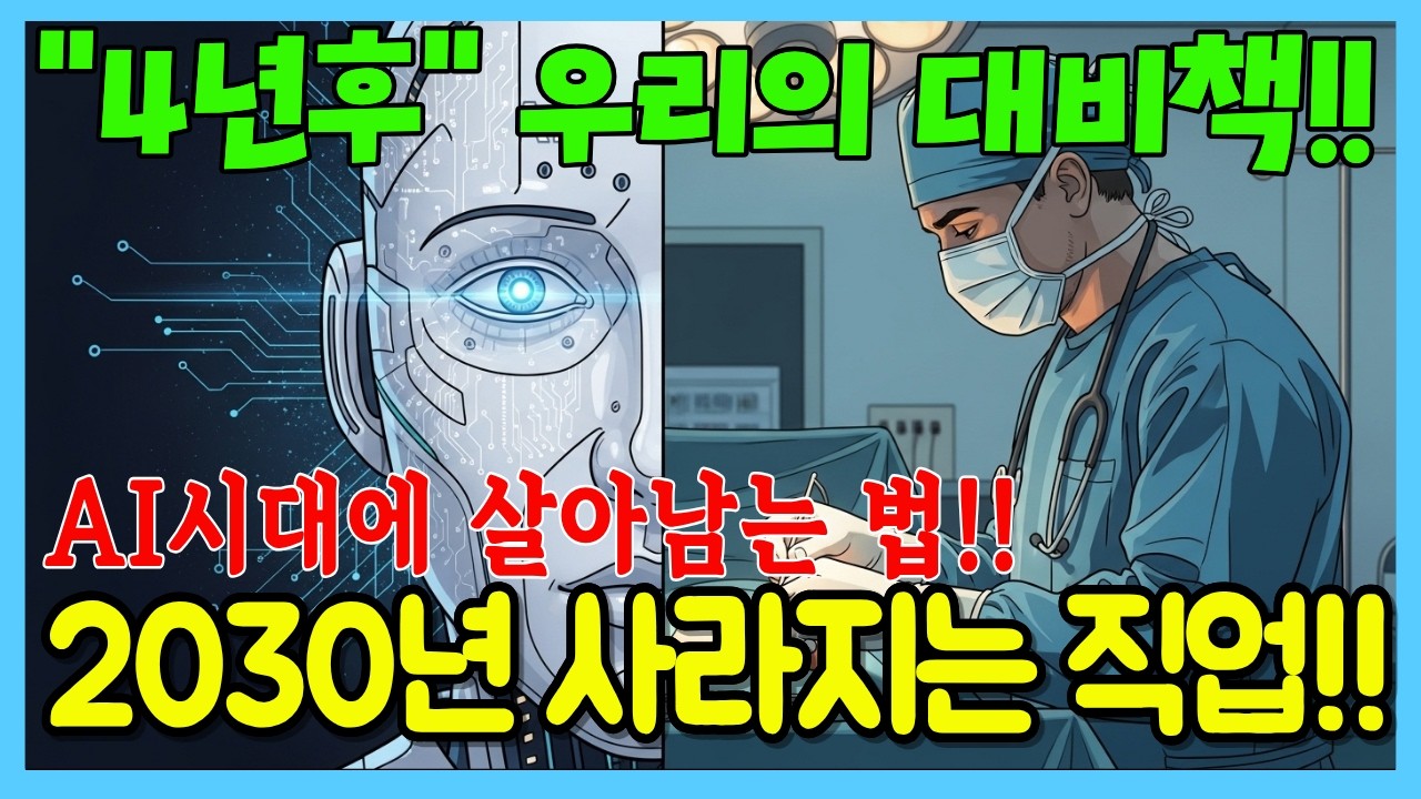 🎯2030년, 이 직업들은 사라집니다! 의사·전문직도 예외 아닙니다|오디오북|경제채널