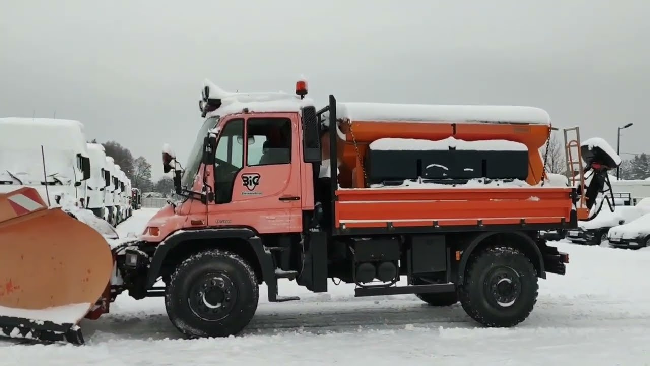 MERCEDES UNIMOG Pług Piaskarka Solarka duetduda.pl