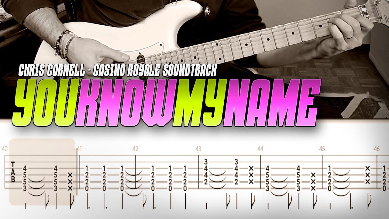 You know my name | Chris Cornell | guitar cover & live tabs