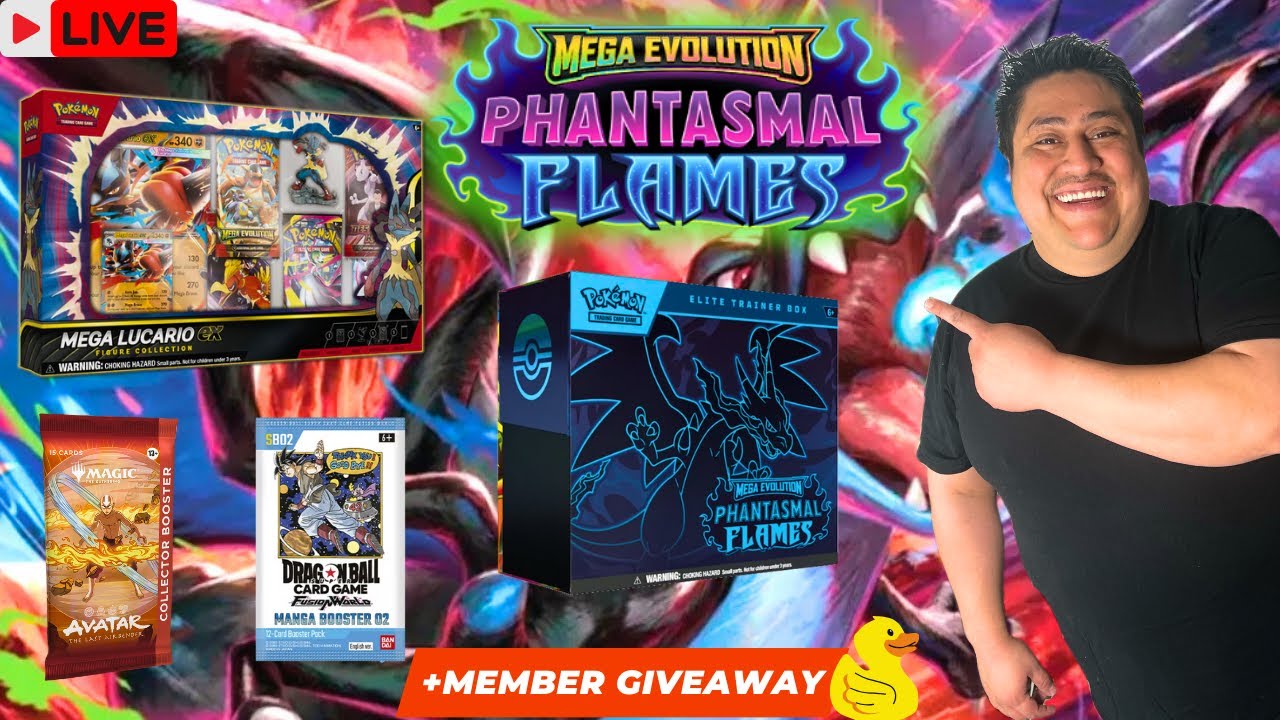 Phantasmal Flame ETB + Mega Lucario ex Box + Avatar Collector Pack + Manga Booster02 Live Rip
