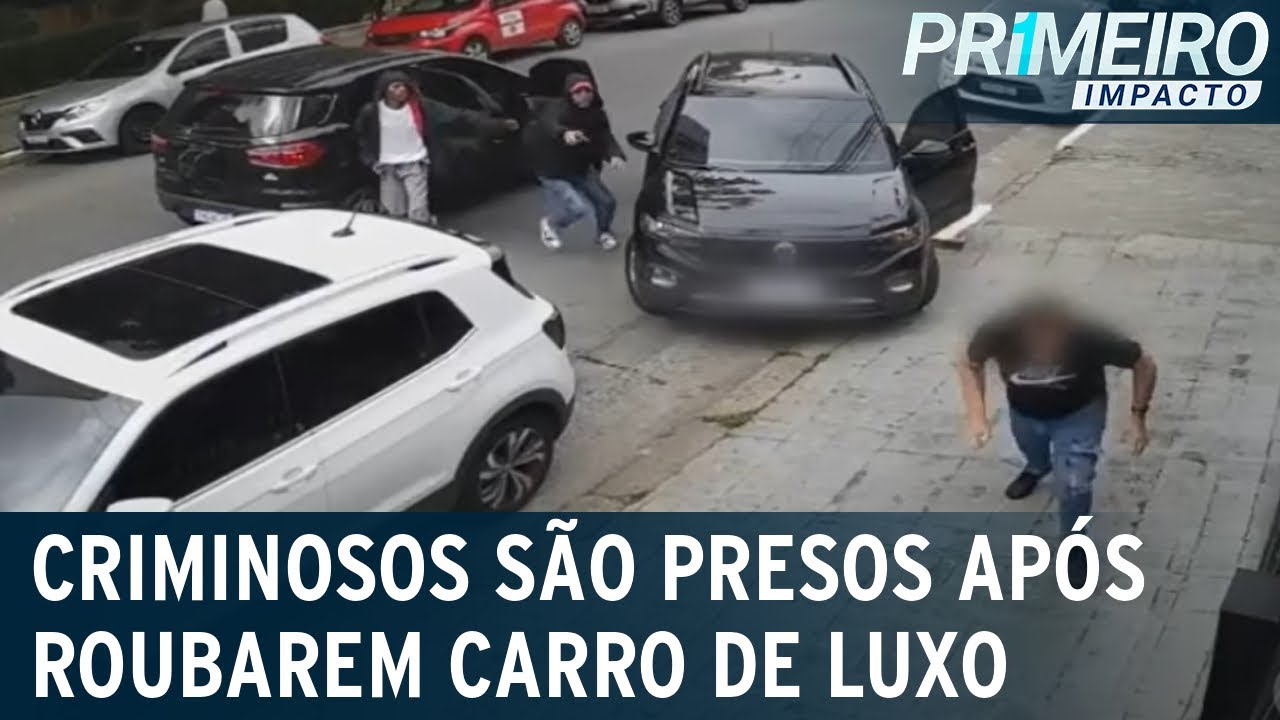 SP: polícia prende dois suspeitos de roubarem carro no Tatuapé | Primeiro Impacto (12/01/23)