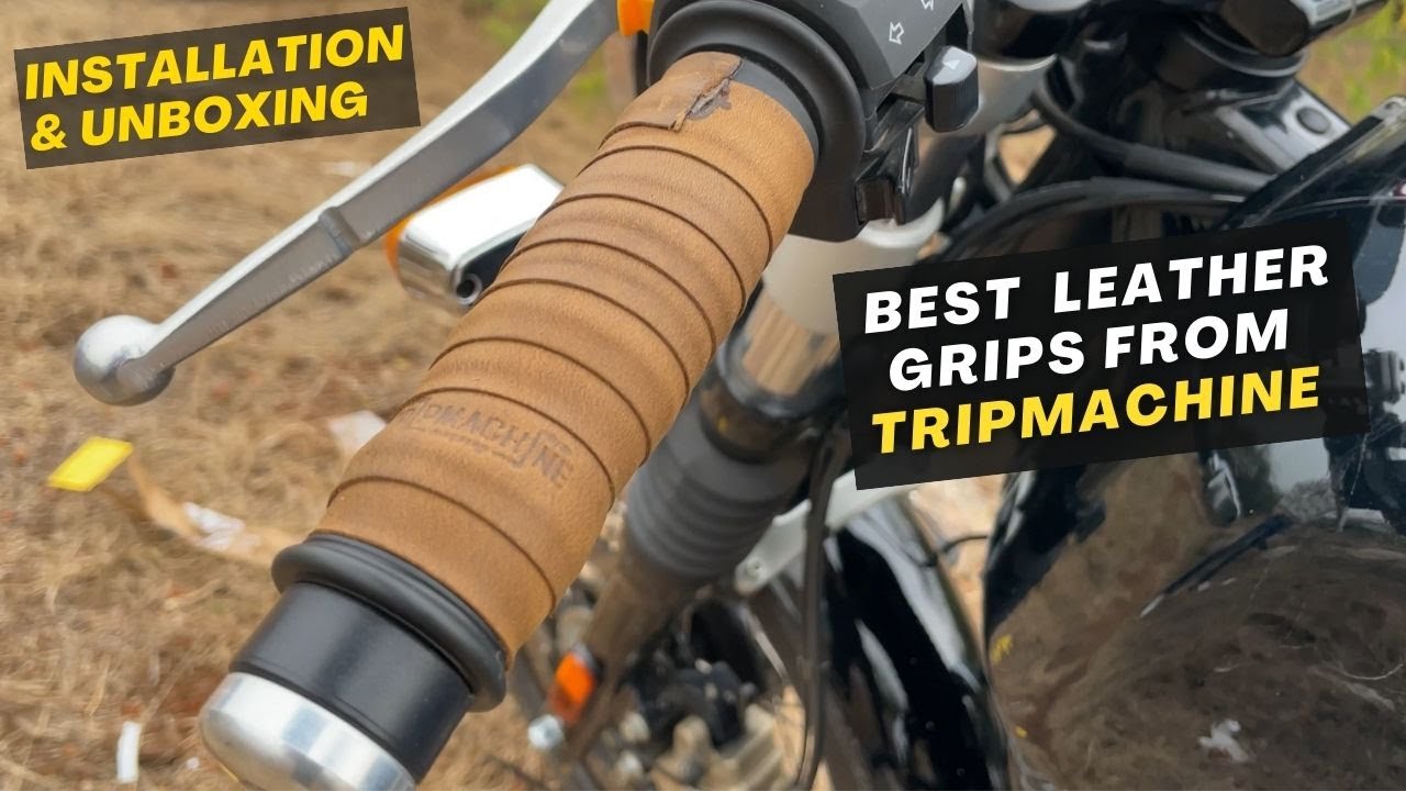 Trip machine leather grip wraps 🔰Unboxing and Installation in 4k👉