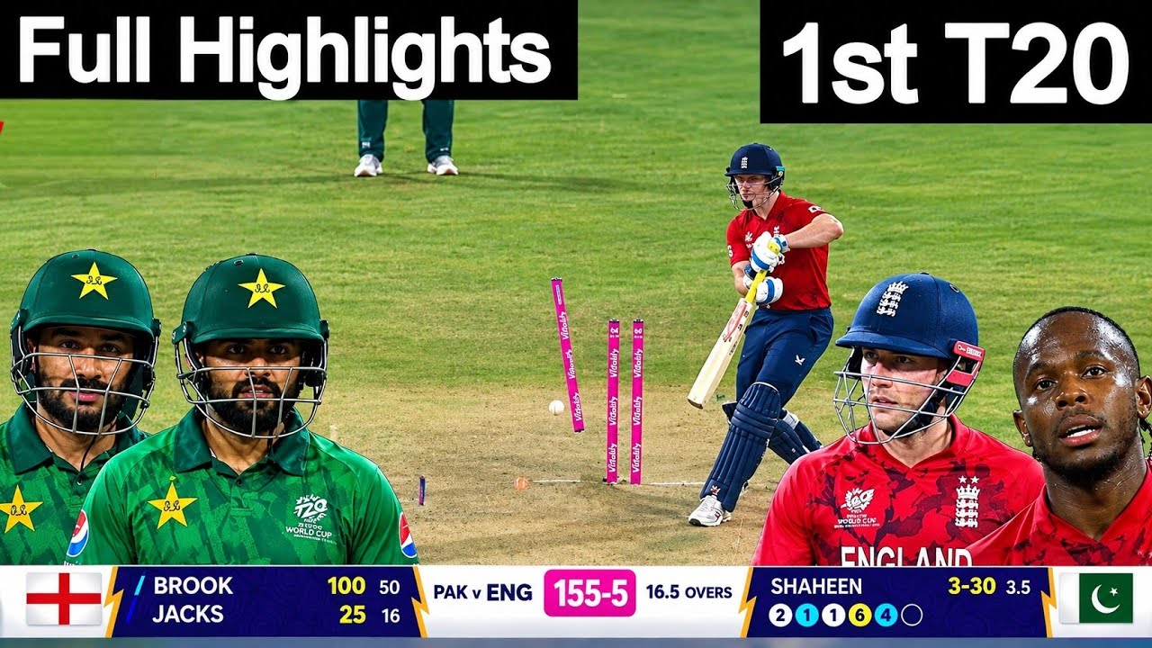 Pakistan Vs England 1st T20 Match Full Highlights 2026 Pak vs ENG 1st T20 Highlights Today