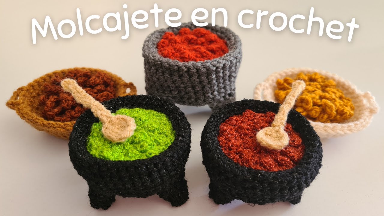 Molcajetes 🌶️ con salsa 😋 CASI REALES para tu alatar de muertos | Tradiciones Mexicanas