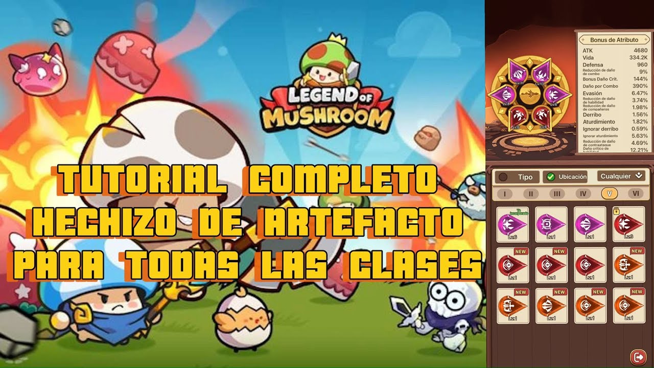 GUÍA HECHIZOS DE ARTEFACTO / TODAS LAS CLASES / LEGEND OF MUSHROOM / Kaido