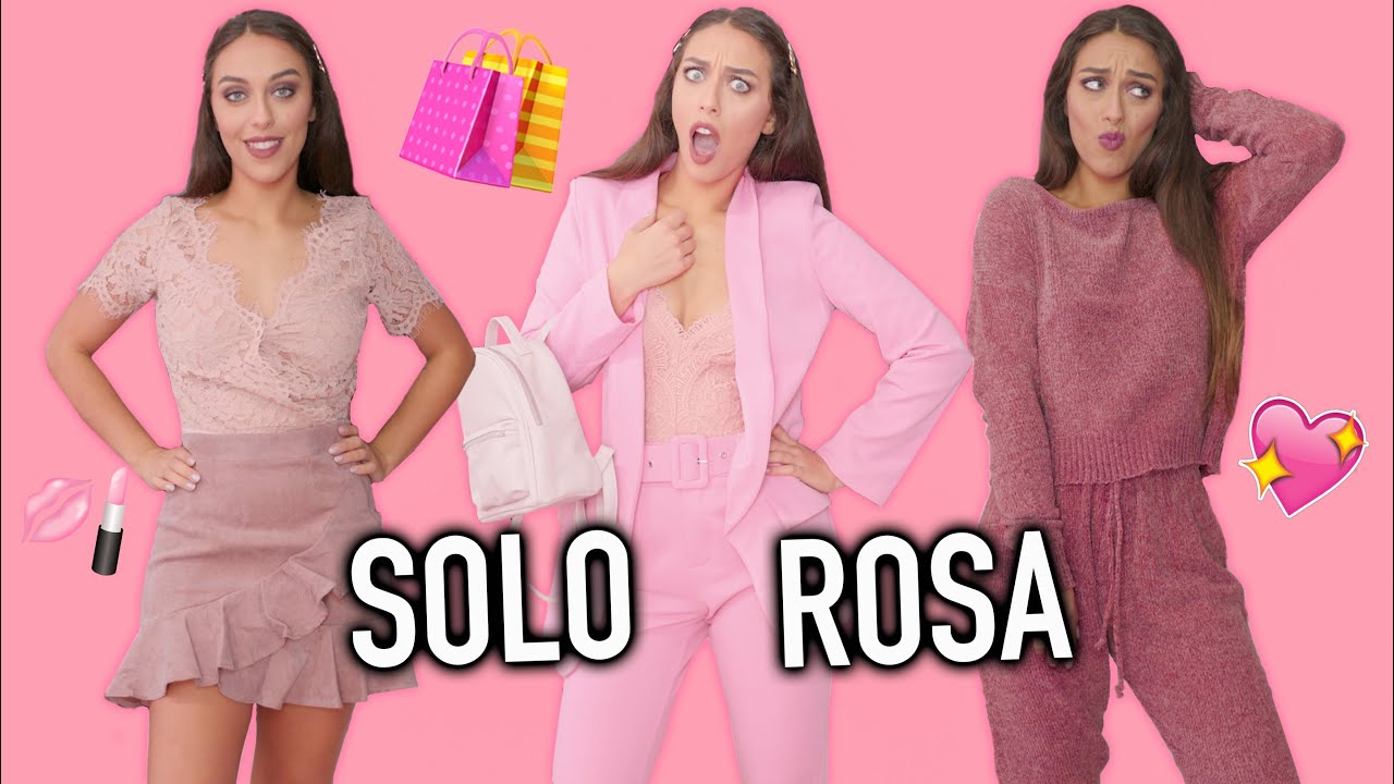 MI VESTO SOLO DI ROSA CHALLENGE!! HAUL EDITION 💕