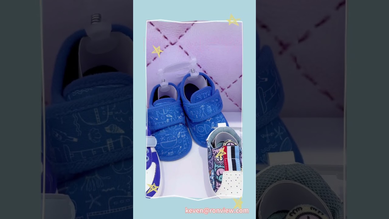 Adorable velcro baby shoes alert!easy for tiny tots to put on🥰 