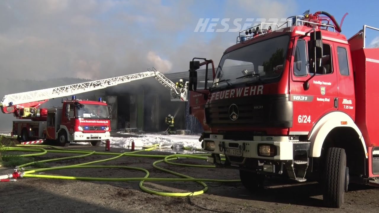 Großbrand in Homberg (Efze) 11.07.2021
