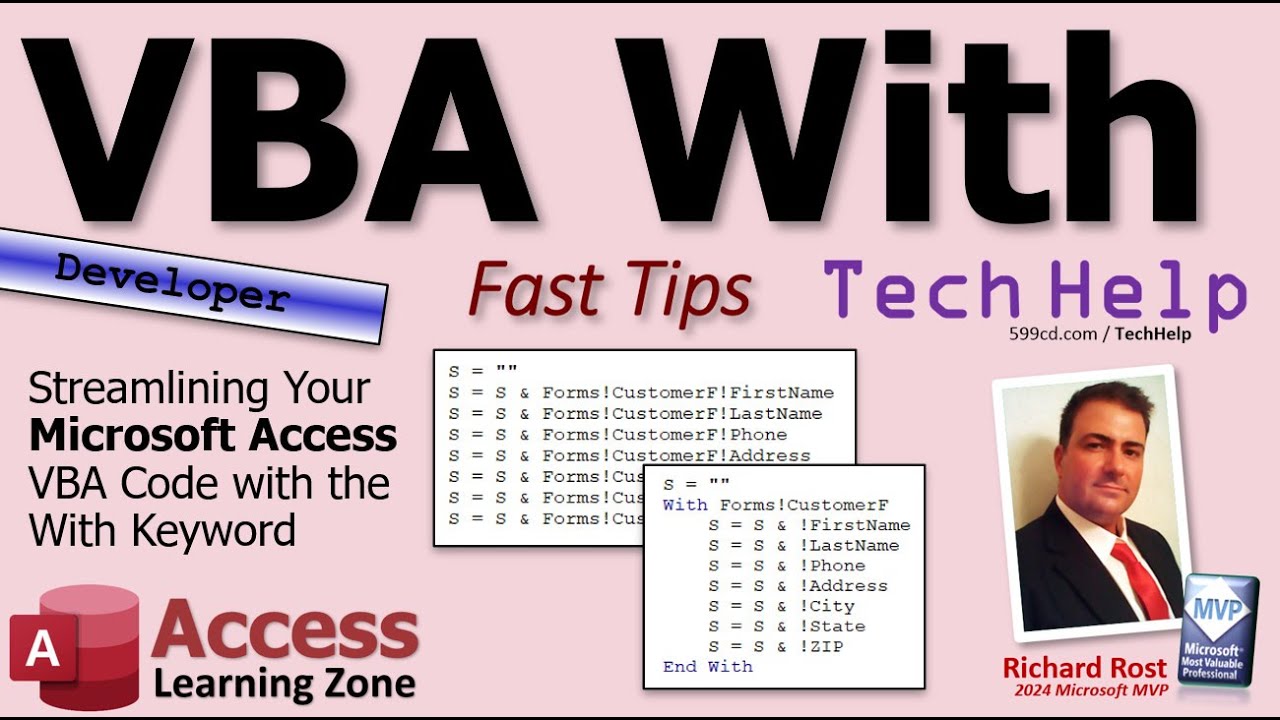 Streamlining Your Microsoft Access VBA Code with the With Keyword