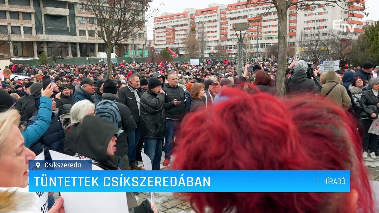Tüntettek Csíkszeredában – Erdély TV