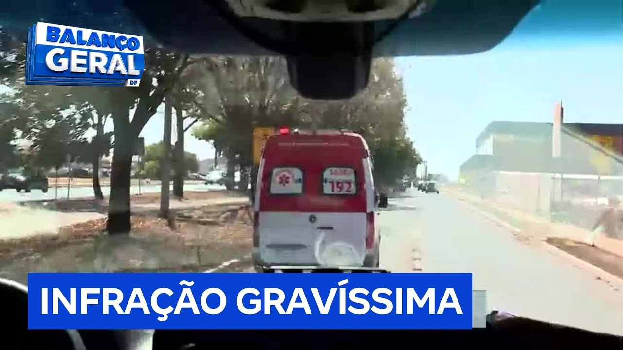 Desrespeito às sirenes de ambulância gera mais de mil autuações no DF em 2025 | Balanço Geral DF