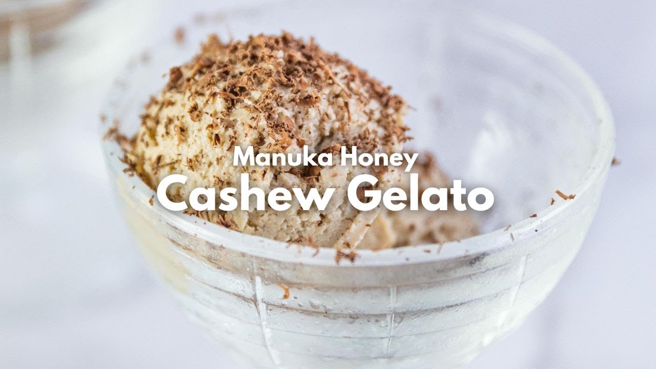 Homemade Cashew Ice Cream with ONLY 6 INGREDIENTS (Gluten-free & Dairy-free)