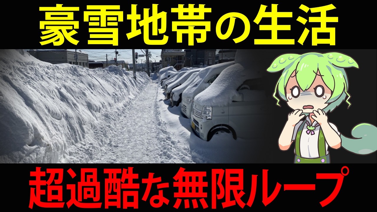 【今年は例年より過酷に】雪国に引っ越したずんだもん