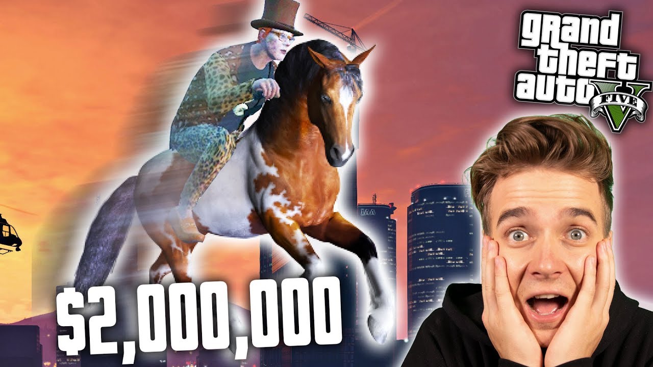 $2 MILLION FLYING HORSE | GTA 5 FUNNY MOMENTS