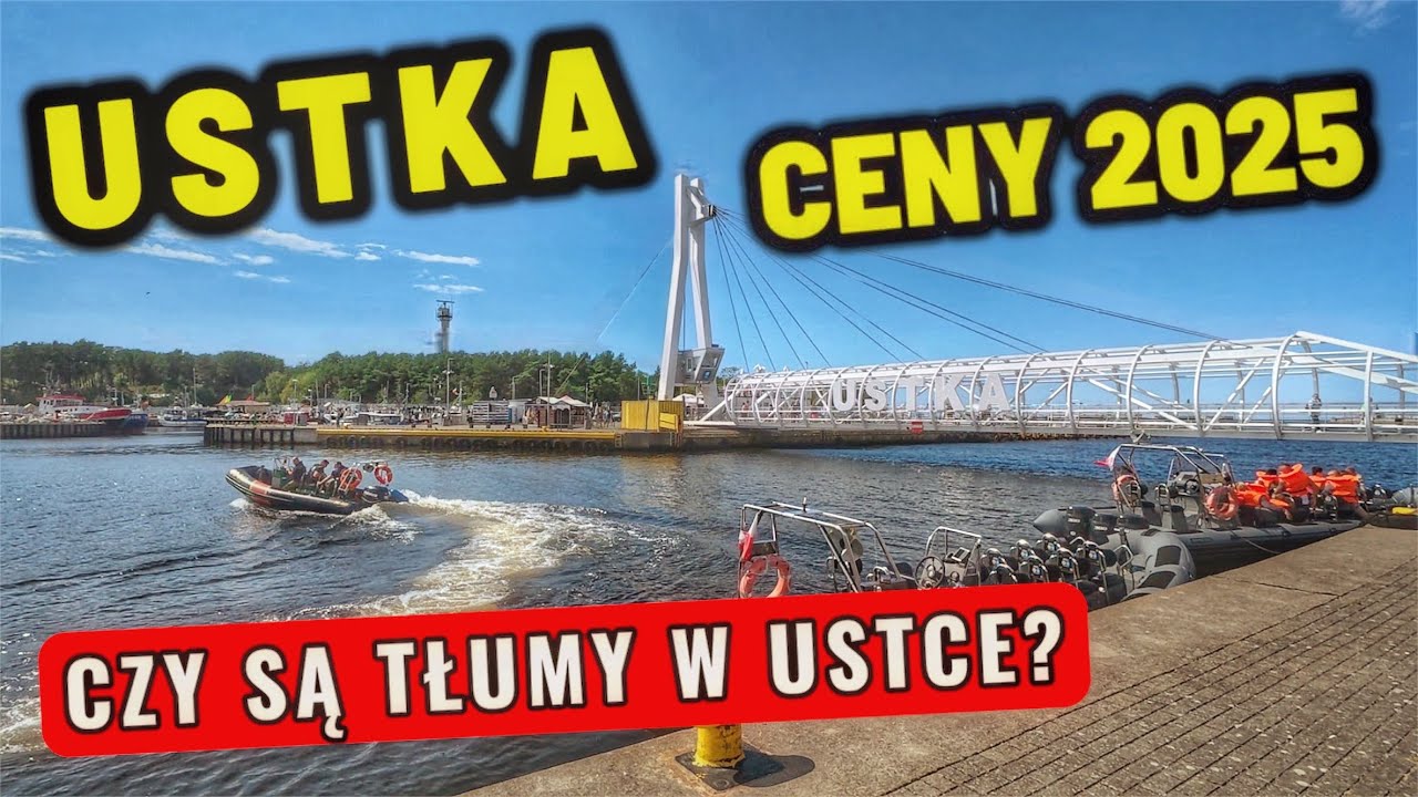 Ustka 2025 – Spacer po mieście i plaży, ceny lodów, gofrów, ryb | Wakacje nad Bałtykiem
