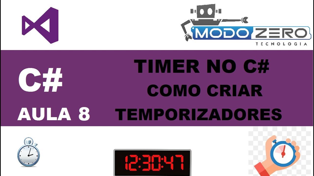 TIMER - CRIANDO TEMPORIZADORES | Curso C# Visual Studio
