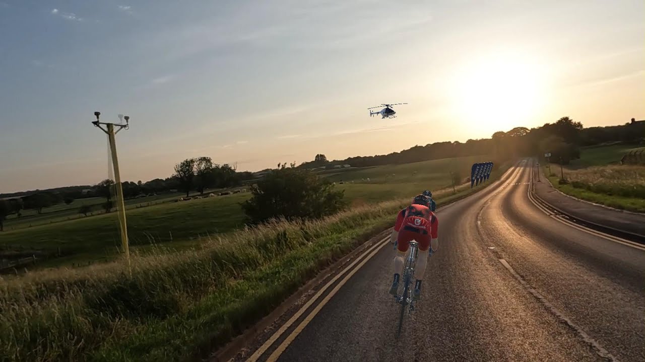 Yeadon to Harrogate. England.   Thursday race through the English countryside