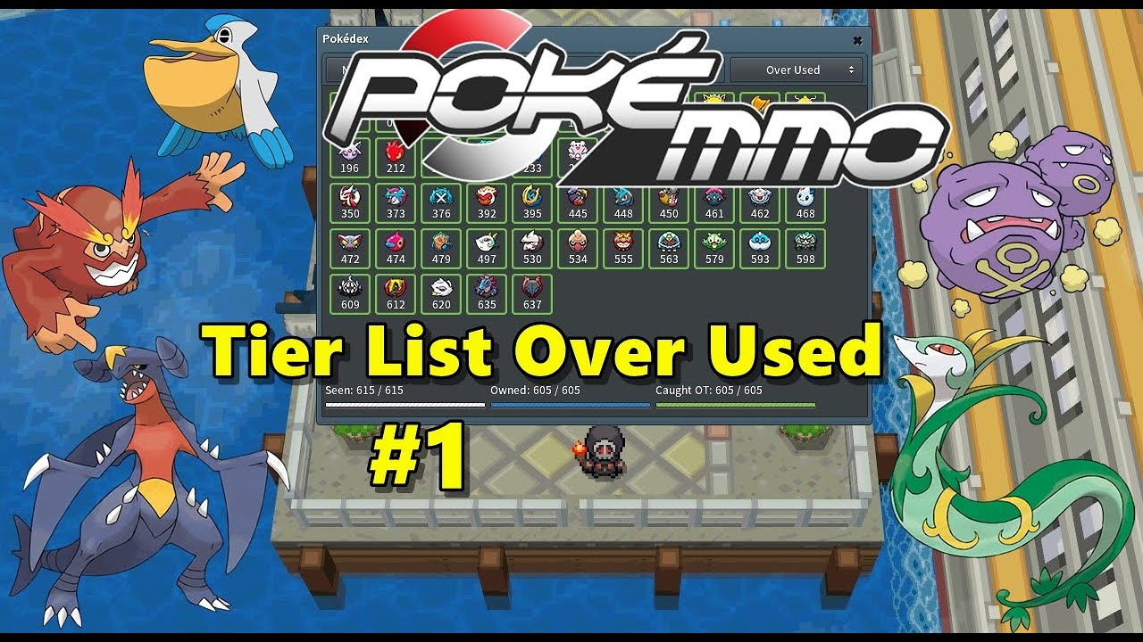 PokeMMO - Tier List Pok&eacute;mon OU - Ranking Over Used Pok&eacute;mon