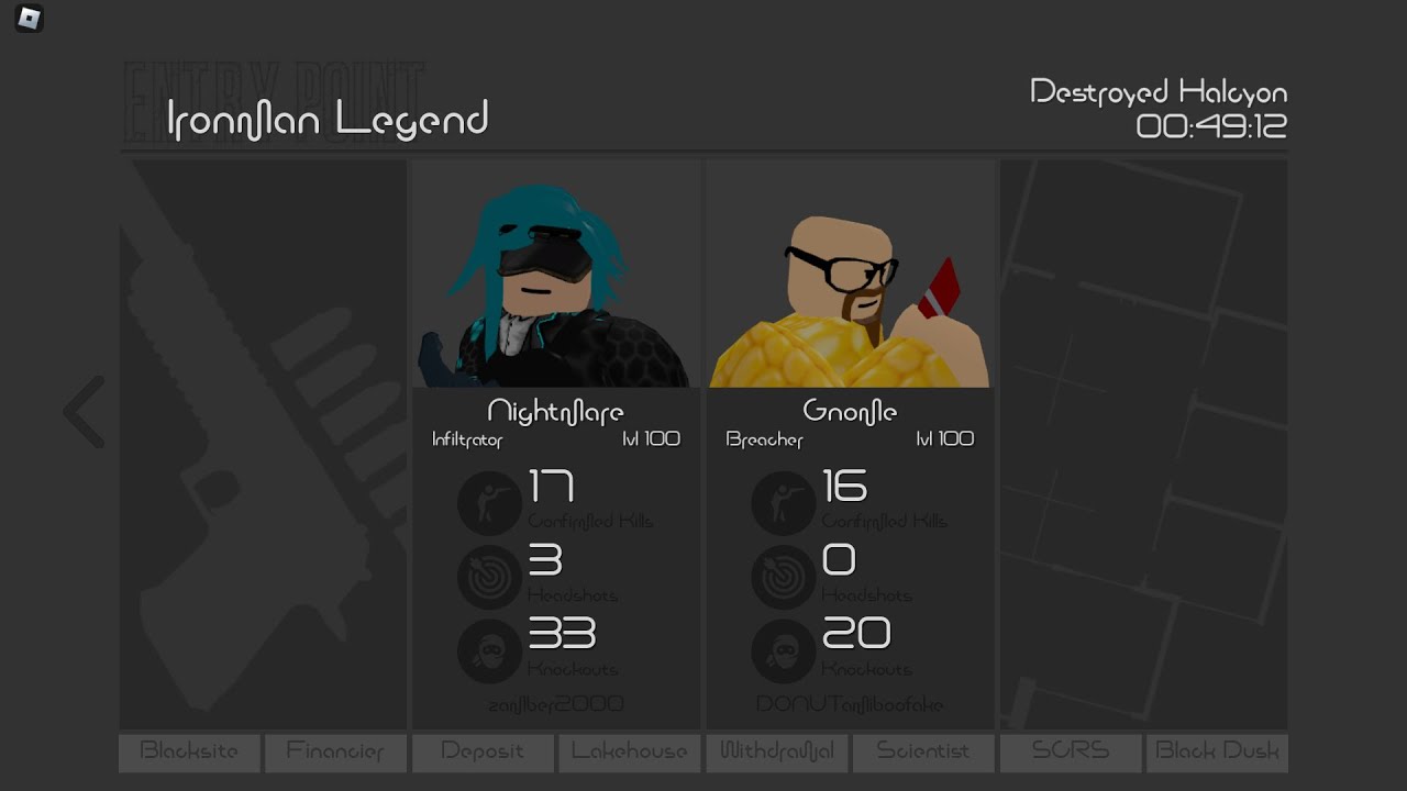 Entry Point | Ironman Legend Full Stealth Duo | Speedrun (49:12)